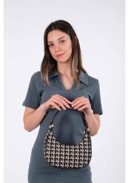 Kadın Askılı Omuz ve El Çantası newpolo230 - Siyah