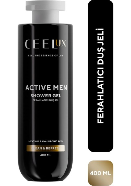 Ferahlatıcı Etkili Duş Bakım Jeli Menthol ve Hyaluronik Asit 400 ml