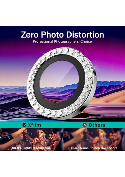 Samsung Galaxy S25 Ultra Uyumlu Taşlı Kamera Lens Koruyucu Mercek Çerçeve fiyatları