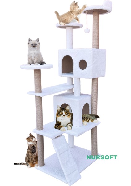 Kule Kedi Evi Tırmalama ve Kedi Evi