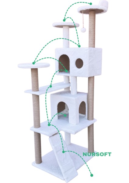 Kule Kedi Evi Tırmalama ve Kedi Evi fırsatları