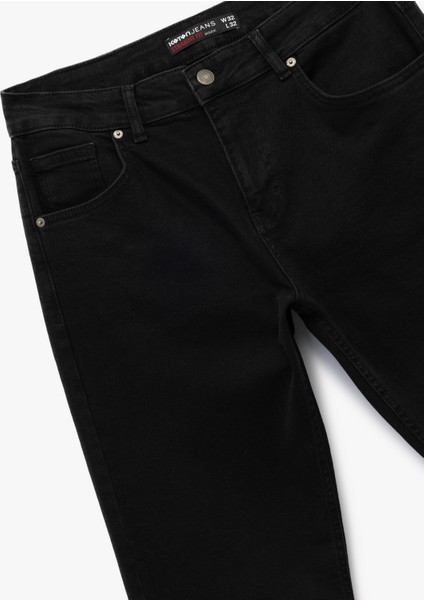 Normal Bel Pamuklu Straight Fit Jean Pantolon - Mark Jean
