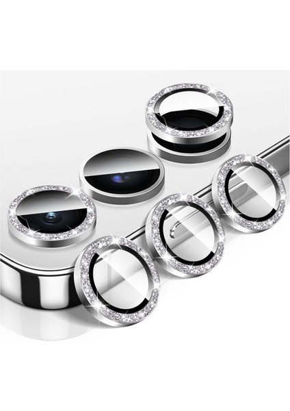 Samsung Galaxy A16 Uyumlu Taşlı Kamera Lens Koruyucu Mercek Çerçeve