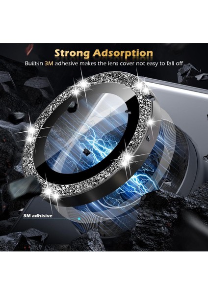 Samsung Galaxy S25 / S25 Plus Uyumlu Taşlı Kamera Lens Koruyucu Mercek Çerçeve modelleri