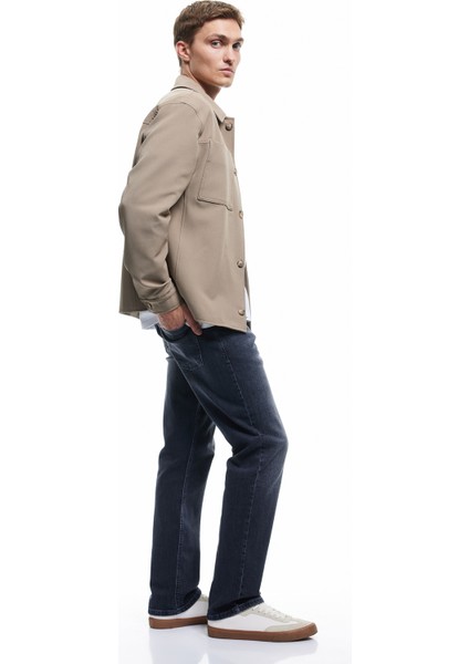 Normal Bel Pamuklu Straight Fit Jean Pantolon - Mark Jean