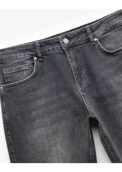 Normal Bel Pamuklu Straight Fit Jean Pantolon - Mark Jean