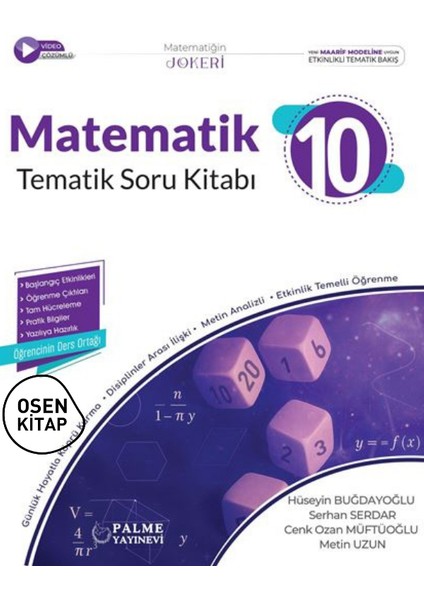 10.sınıf Joker Matematik Soru Kitabı Tematik *yeni Müfredat*