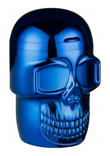 Pop Skull LED Işıklı Araç Küllüğü – Mavi (9 Cm)