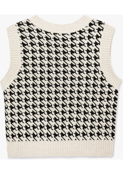 V Yaka Kolsuz Triko Süveter fiyatları