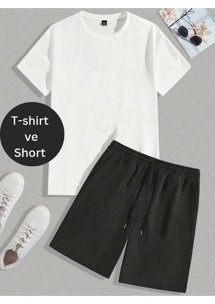 Erkek Relaxed Şort Takım