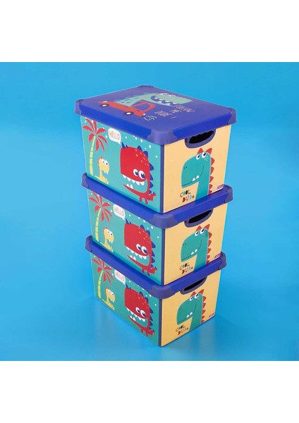 Style Box Dude Dekoratif Oyuncak Kutu Seti - 3x 20 Litre