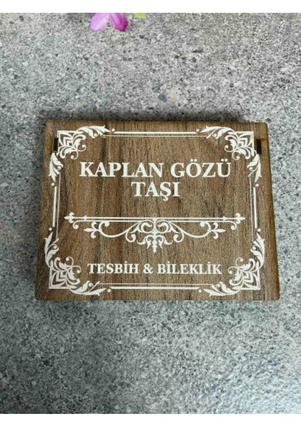 Kaplan Gözü Taşı Tesbih ve Bileklik Seti – Doğal Taş, Özel Ahşap Kutulu, Hediye Seçeneği fiyatları