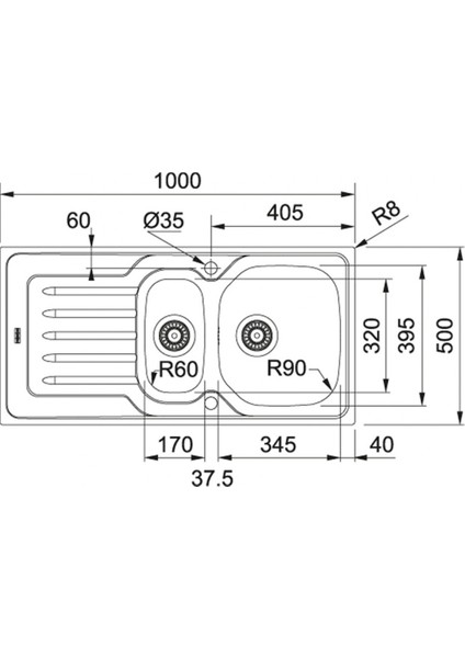 Olx 651 Sağ Damlalıklı Inox Tezgah Üstü Eviye fiyatları