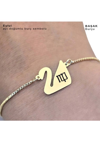 Eylül Ayı Doğumlarına Özel Zincirli Kuğu Kuşu Motifli 14 Ayar Altın Plakalı Hediye fırsatları