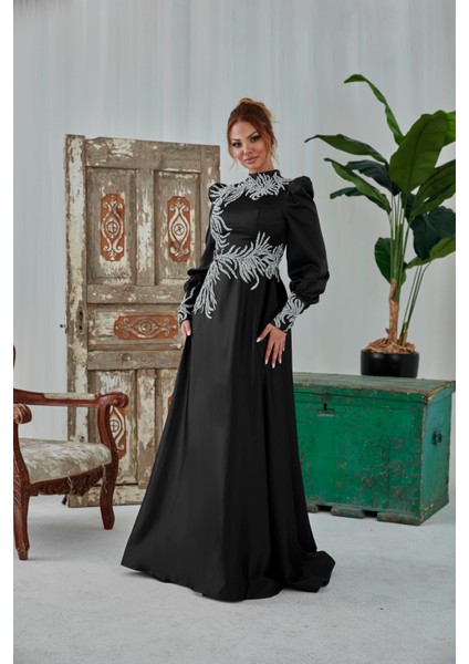 Işlemeli Abiye Perla 7061 fiyatları