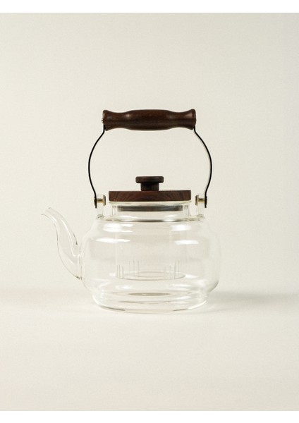 Orvia Akasya Saplı Süzgeçli Cam Demlik (1000 Ml)