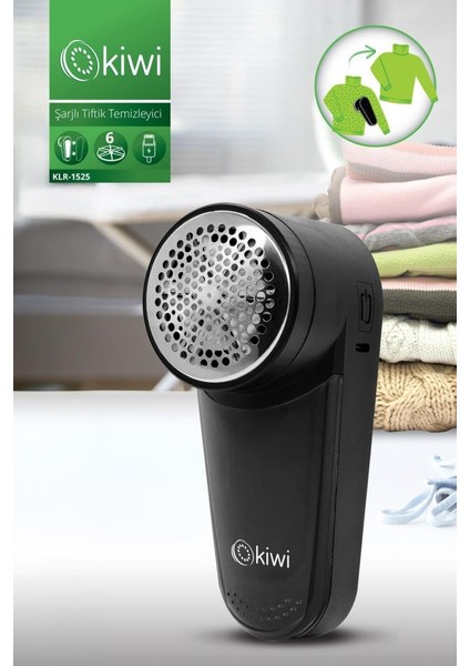 KLR-1525 Şarjlı 6 Bıçaklı Tüy Toplama Tiftik Makinesi