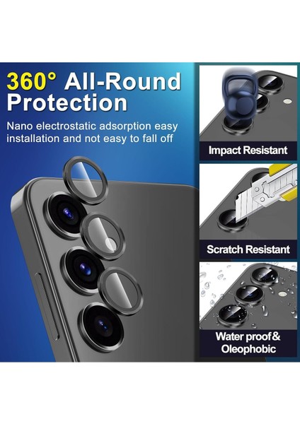 Samsung Galaxy S25 / S25 Plus Uyumlu Kamera Lens Koruyucu Mercek Çerçeve fiyatları