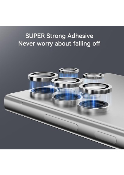 Samsung Galaxy S24 Ultra Uyumlu Kamera Lens Koruyucu Mercek Çerçeve fiyatları