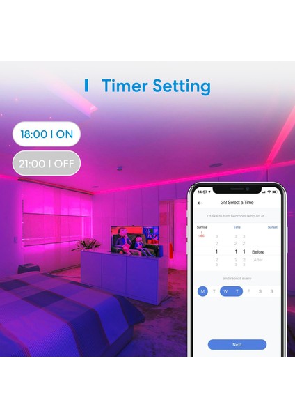 Akıllı LED Şerit Wi-Fi Rgb 5 Metre MSL320 Pro (Apple Home Destekli) fırsatları