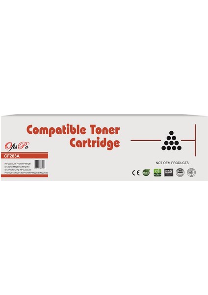 Hp CF283A Muadil Toner 83A 1.500 Sayfa Çipli M125NW-M127FN--M127FW-M225-M201 1koli=20 adet modelleri