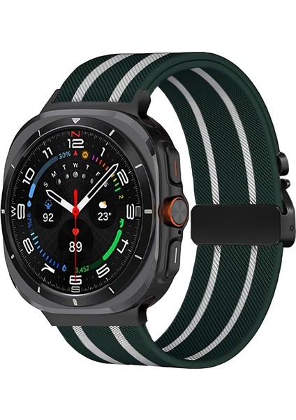 Samsung Galaxy Watch Ultra 47MM / Ultra 2025 Için Naylon Örgülü Kayış (Yurt Dışından)