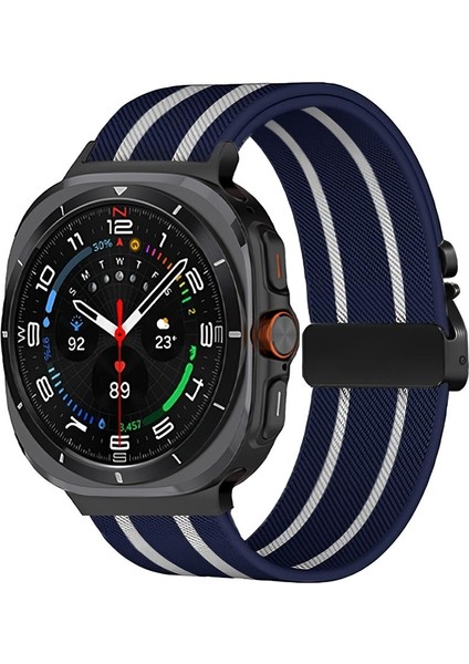 Samsung Galaxy Watch Ultra 47MM / Ultra 2025 Için Naylon Örgülü Kayış (Yurt Dışından)