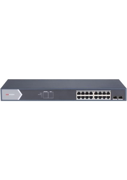 Hıkvısıon DS-3E1518P-SI 16XGE+2XGE/SFP 225W F.gigabit Poe Switch