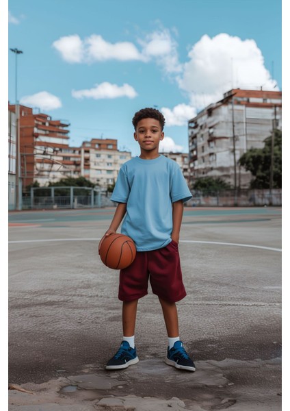 Mavi Çocuk T-Shirt Kız Erkek Unisex | %100 Pamuk | modelleri