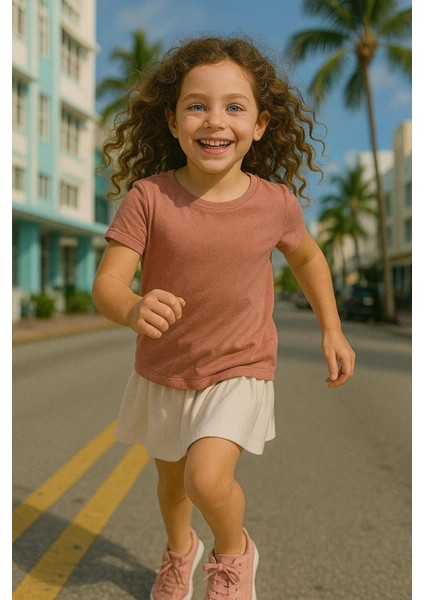Mercan Çocuk T-Shirt Kız Erkek Unisex | %100 Pamuk |