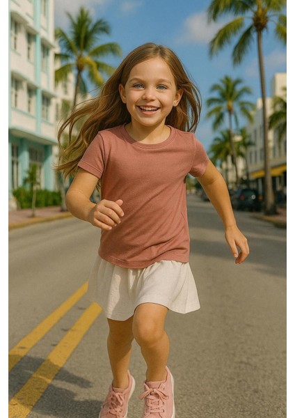 Mercan Çocuk T-Shirt Kız Erkek Unisex | %100 Pamuk | fiyatları