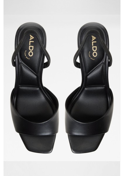 Andya Sandalet Orta Boy Topuklu Sandalet - Siyah