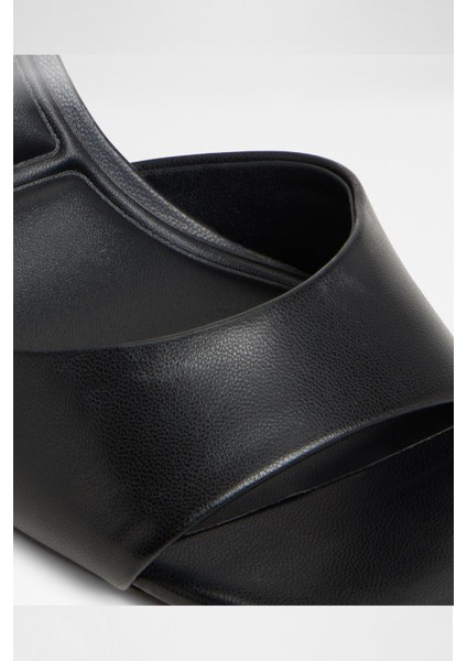 Andya Sandalet Orta Boy Topuklu Sandalet - Siyah