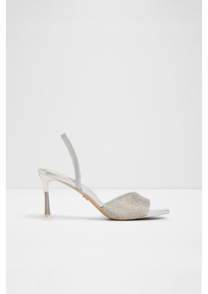 Andyana Sandalet Orta Boy Topuklu Sandalet - Metalik