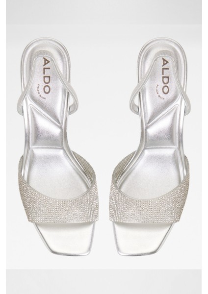 Andyana Sandalet Orta Boy Topuklu Sandalet - Metalik