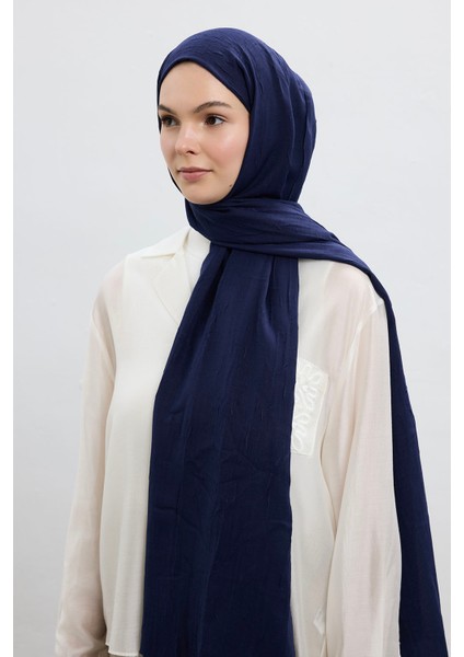 Bambu Şal Lacivert