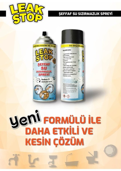 1 x 500 ml Şeffaf Su Sızdırmazlık Spreyi Su Izalasyon Mutfak Banyo Araba Tekne modelleri