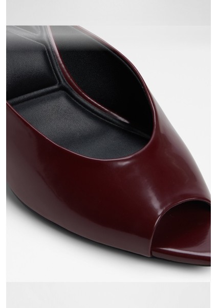 Elenara Sandalet Topuklu Terlik - Kırmızı indirimleri