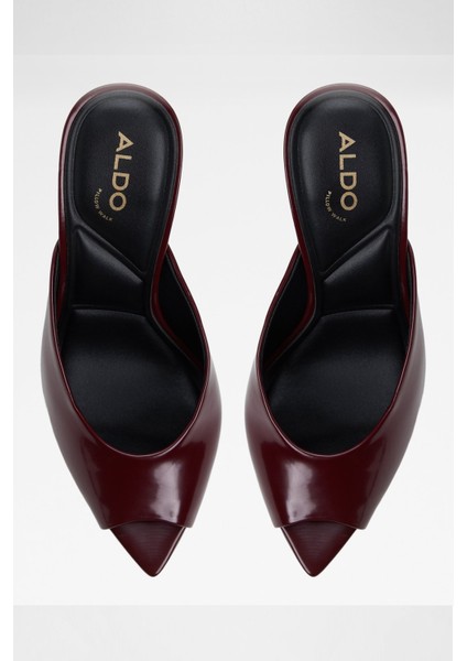 Elenara Sandalet Topuklu Terlik - Kırmızı