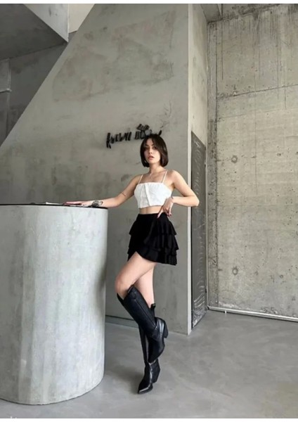 Şık Siyah Mini Etek fırsatları