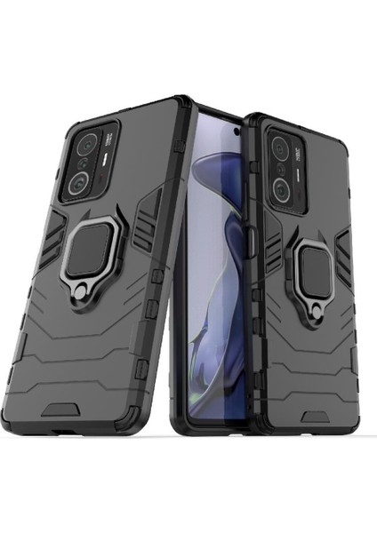 Xiaomi 11T/11T Pro 5g 360 &deg; Dönen Halka Darbeye Kapak Askeri (Yurt Dışından)