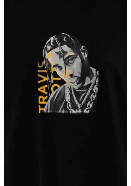 Siyah Oversize Baskılı Unisex T-Shirt fiyatları