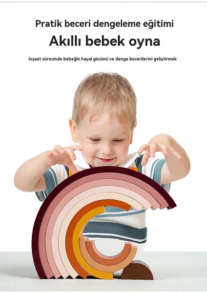 Gökkuşağı Yapı Taşları 10 Katlı Kemerli Yapı Taşları (Yurt Dışından) indirimleri