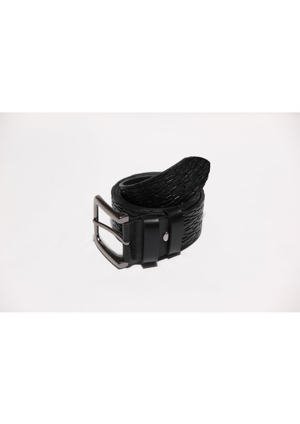 %100 Deri 4 cm Tbk 023 Siyah Desenli