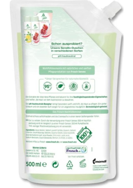 Aloe Vera Krem Sabun 500 ml + Badem Özlü Krem Sabun 500 ml + Senses Nar Krem Sabun 500 ml fırsatları