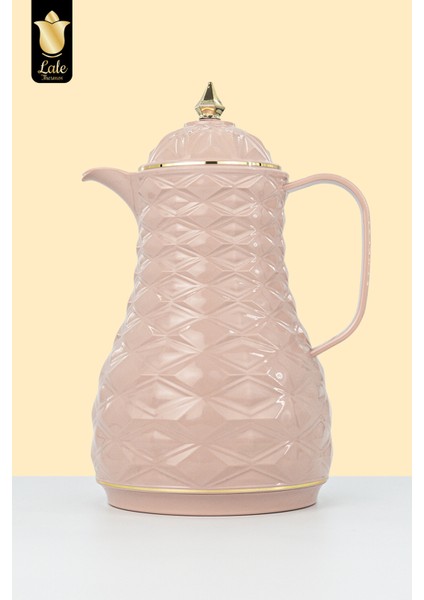 Cam Hazneli Termos Elmas-1 | 1.0 Lt | Kahve & Çay | 12 Saat Sıcak / 24 Saat Soğuk | Yerli Üretim (Charmy)