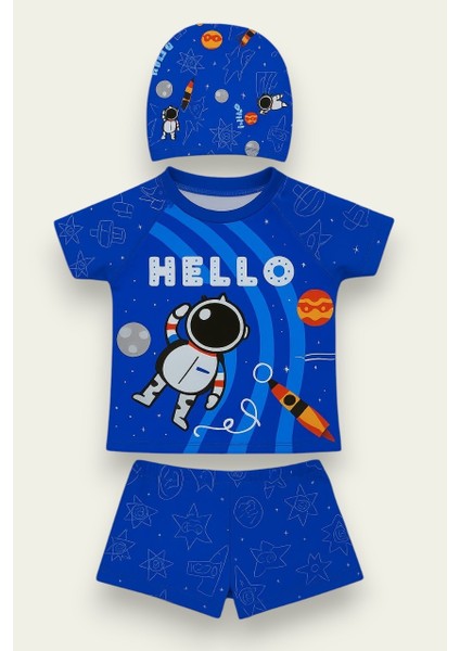 Erkek Çocuk Desenli 3'lü Mayo Takımı 2-12 Yaş 11992