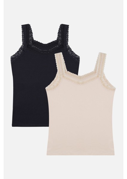 Kadın 2'li Dantel Askılı Atlet