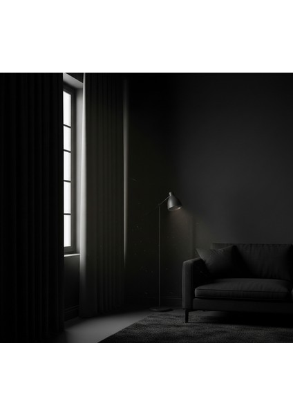 Antrasit Renk Işık Geçirmez Blackout Fon Perde – Tam Karanlık,şık Tasarım, Makinede Yıkanabilir fiyatları