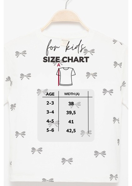 Kız Çocuk Fiyonklu Taş Işlemeli Kısa Kollu T-Shirt -Çocuk Giyim fırsatları